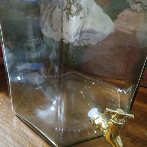 🇮🇹Italian Glass Beverage Dispenser w Lid. - Picture 10 of 12